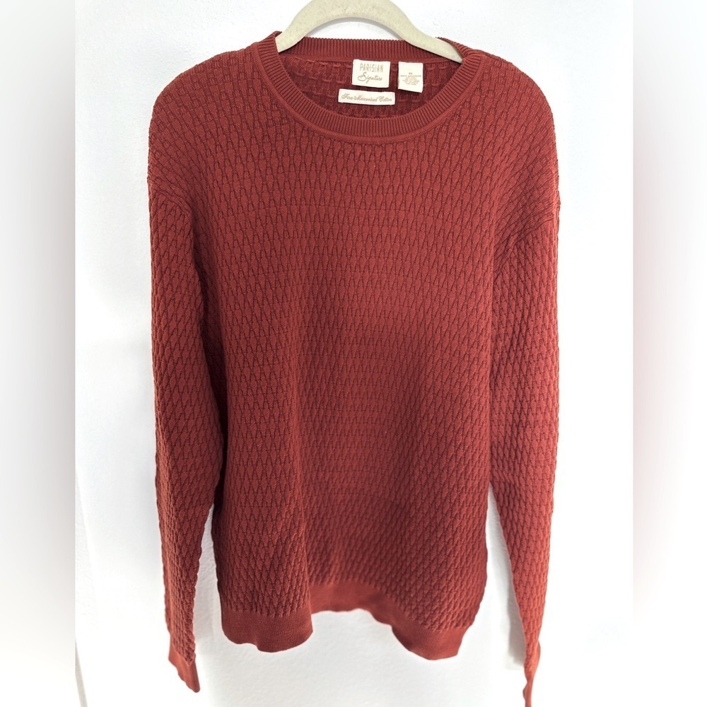 Men’s Parisian signature medium sweater warm cinnamon
